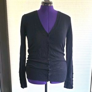 Premise Studio Black Button Up Cardigan Size Small
